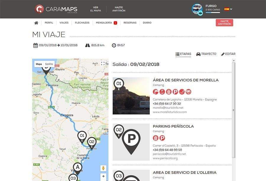 caramaps - Las 12 mejores Apps para viajar en autocaravana