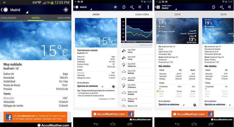 tiempo - Las 12 mejores Apps para viajar en autocaravana